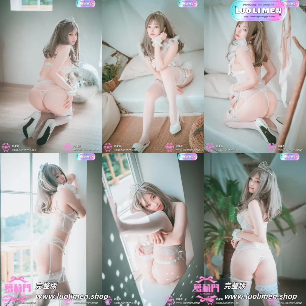 Bambi밤비 - NO.29 Reine de Blanc (B-side) [63P-713MB]-萝莉萌妹